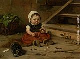 Childhood Paintings - Childhood by Hugo Oehmichen